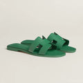 Hermes sandals green (copy a)