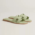 Hermes sandals light green (copy a)
