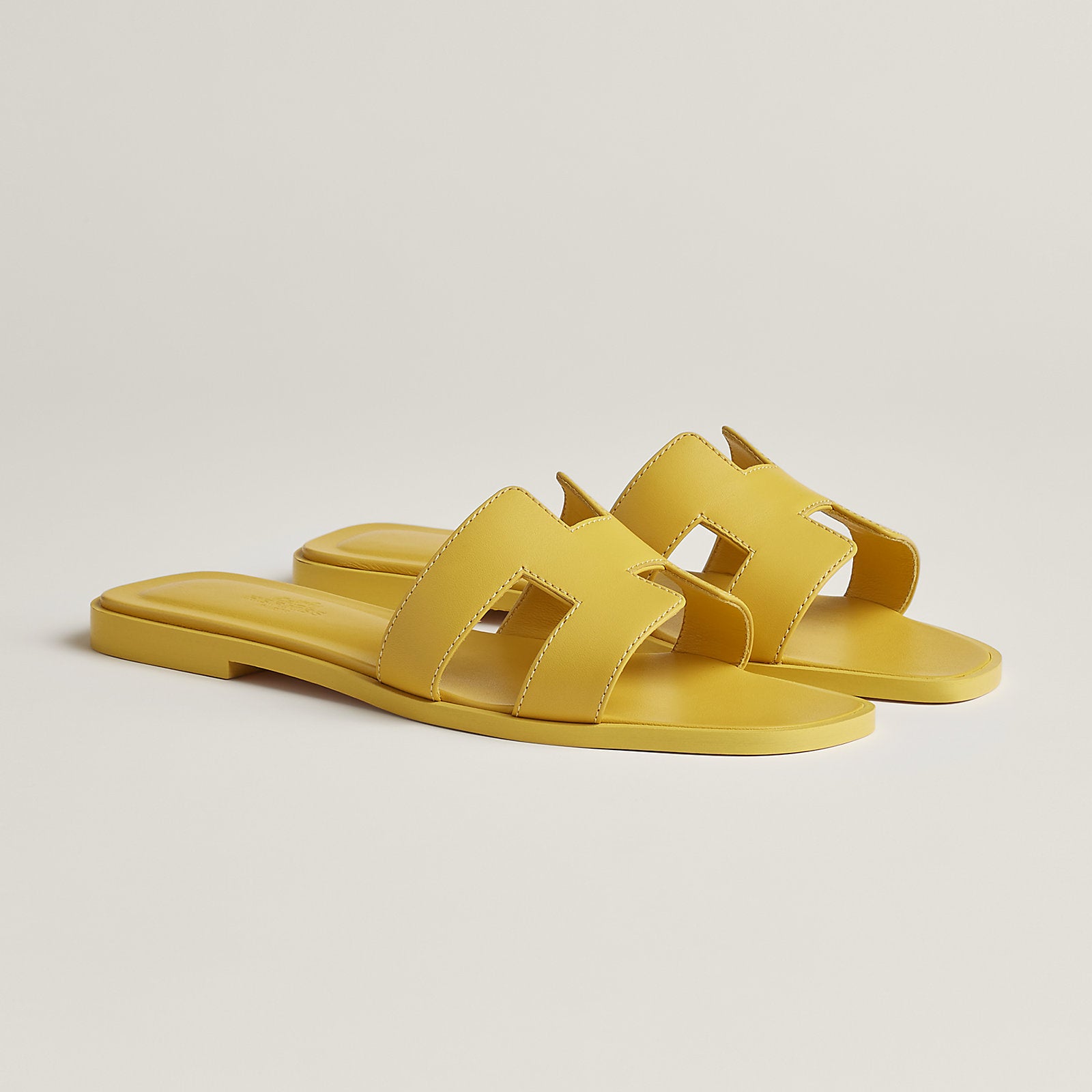 Hermes sandals yellow (copy a)