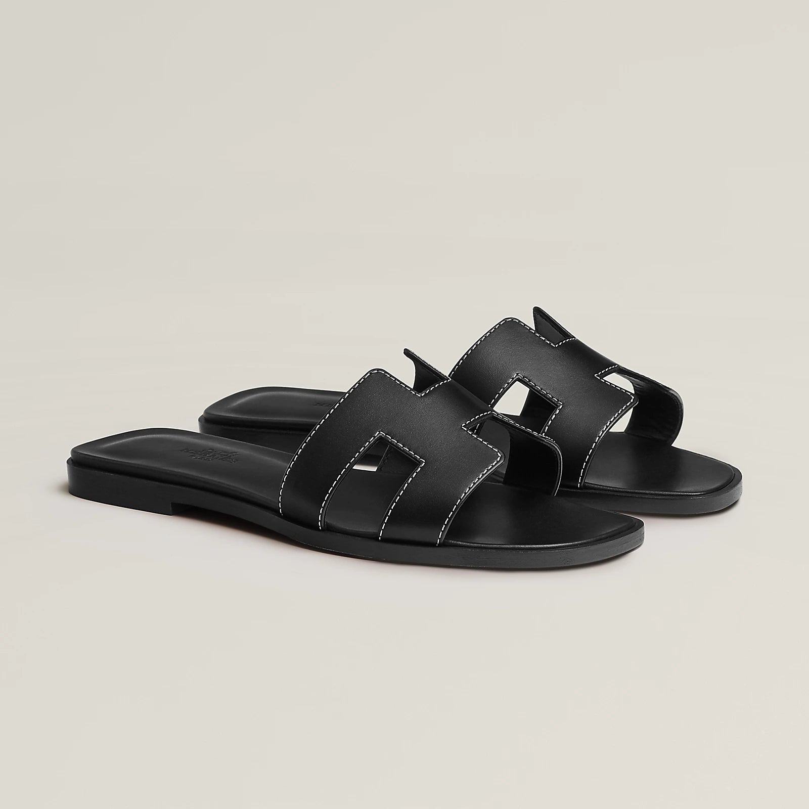 Hermes sandals black(copy a)
