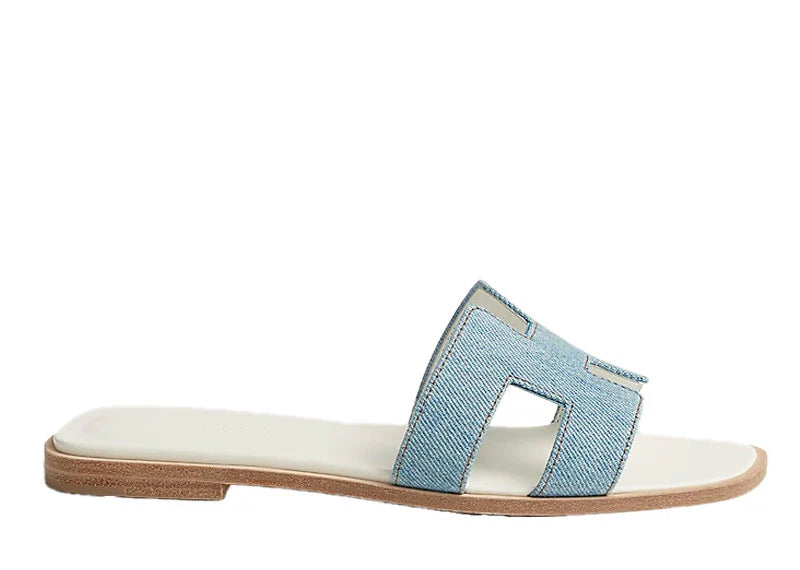 Hermes sandals denim white (master quality)