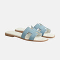 Hermes sandals denim white (master quality)