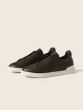 Zegna Triple Stitch leather brown (mirror to original) (preorder 7 days )