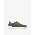 Zegna Triple Stitch olive Suede (master quality)