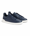 Zegna Triple Stitch deerskin navy (master quality)