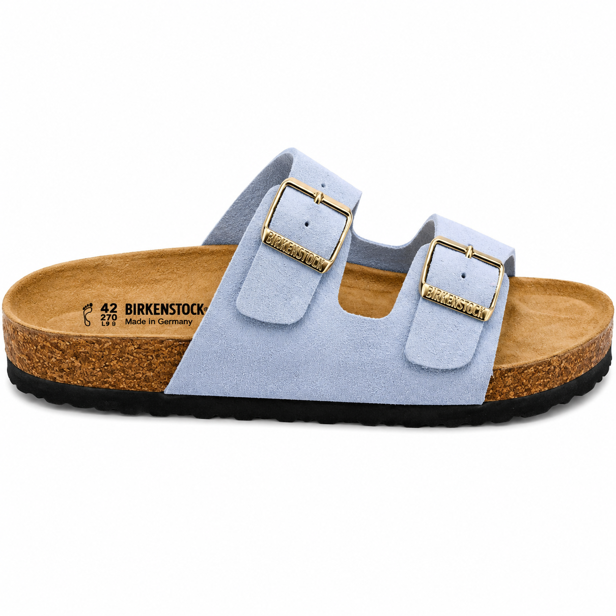 Birkenstock Arizona women sandals baby blue (fabric original) made in Germany