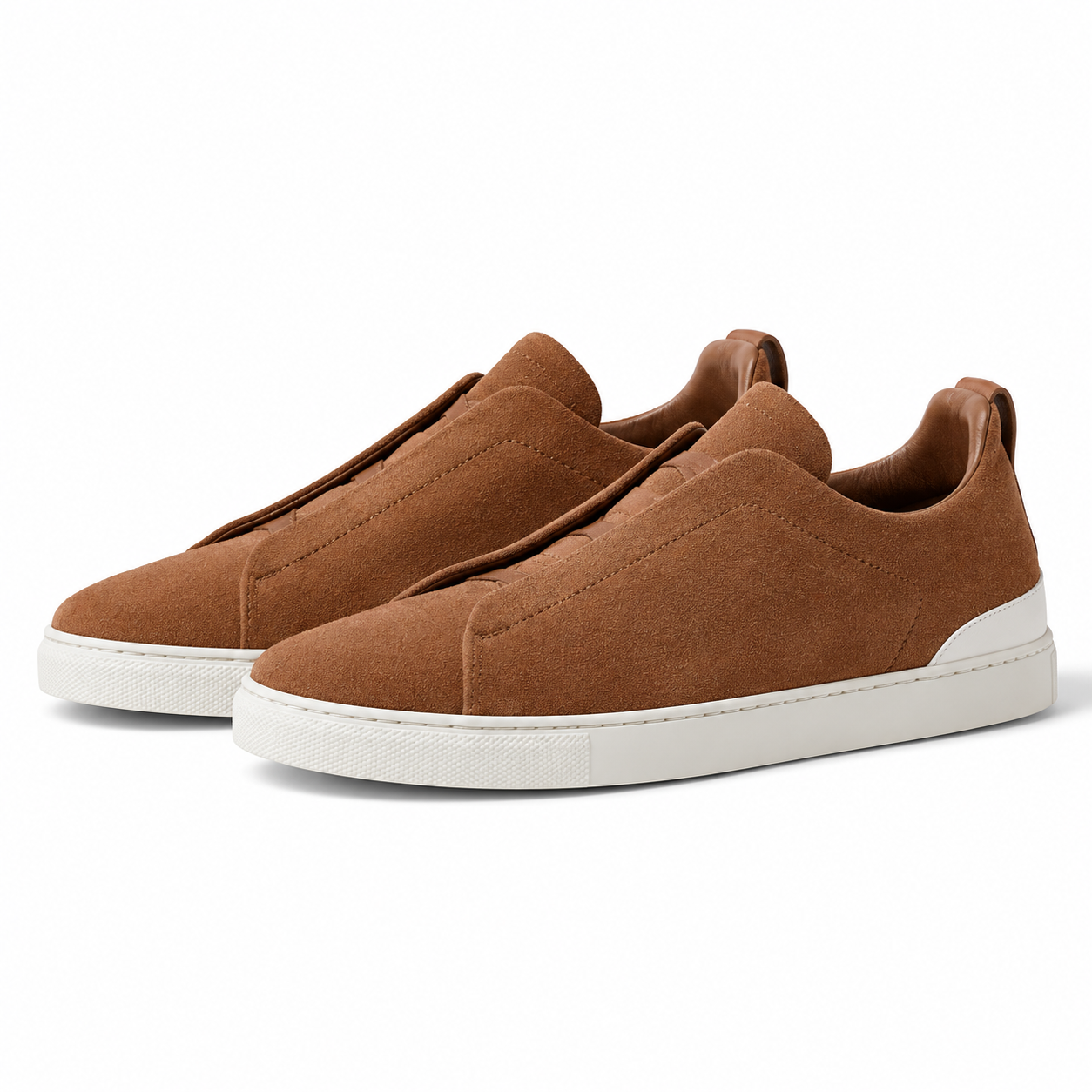 Zegna Triple Stitch beige Suede (fabric original)