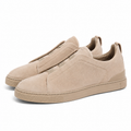 Zegna Triple Stitch beige Suede (master quality)