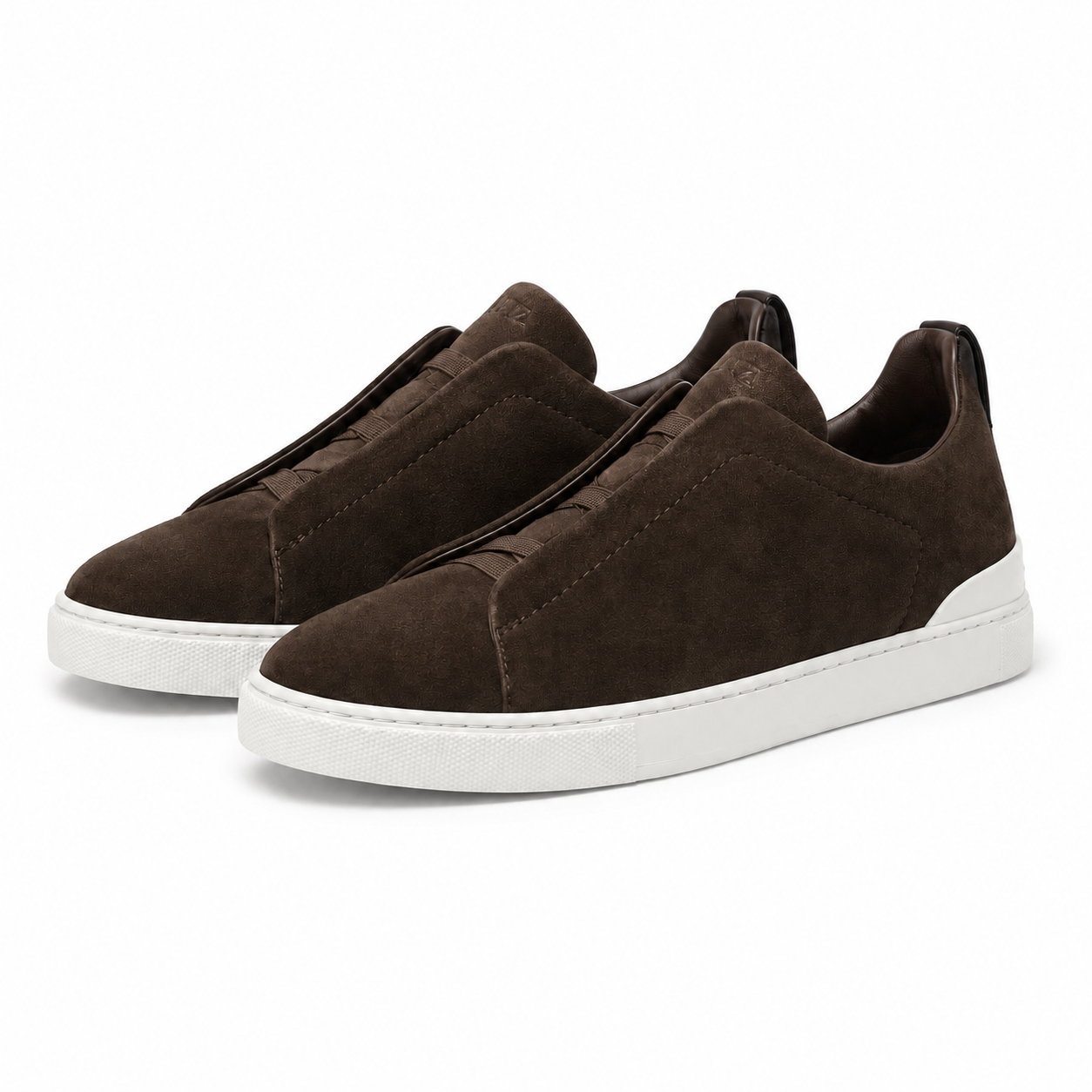 Zegna Triple Stitch brown  Suede (mirror to original) (preorder 7 days )