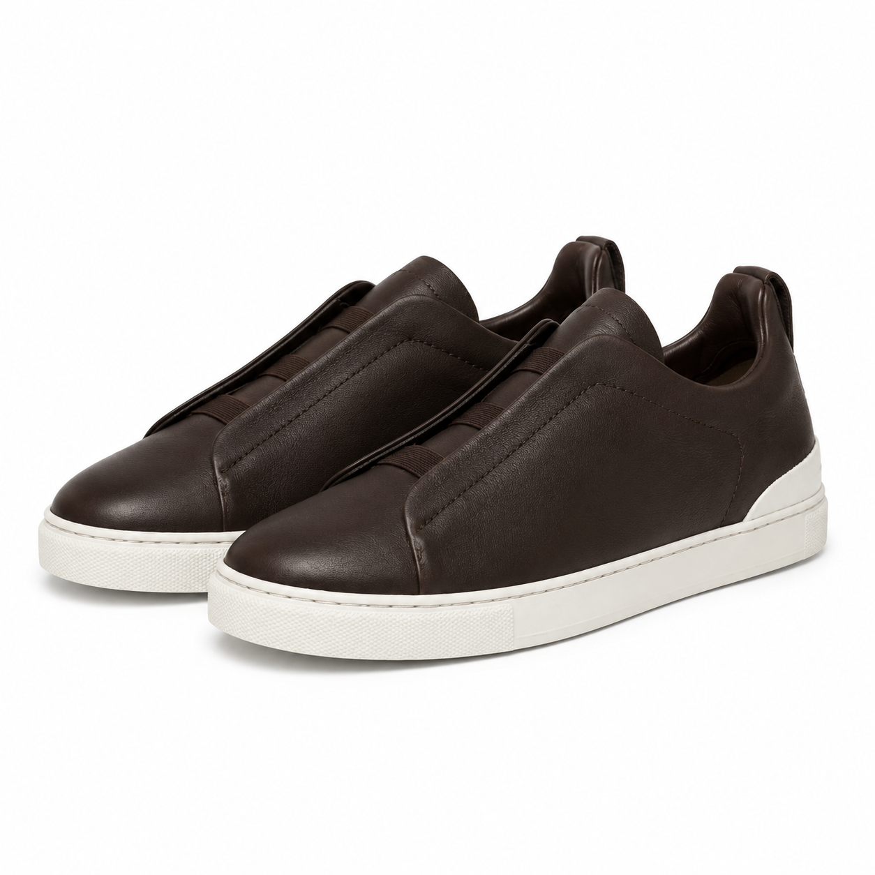 Zegna Triple Stitch leather brown (mirror to original)