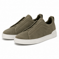 Zegna Triple Stitch olive Suede (master quality)