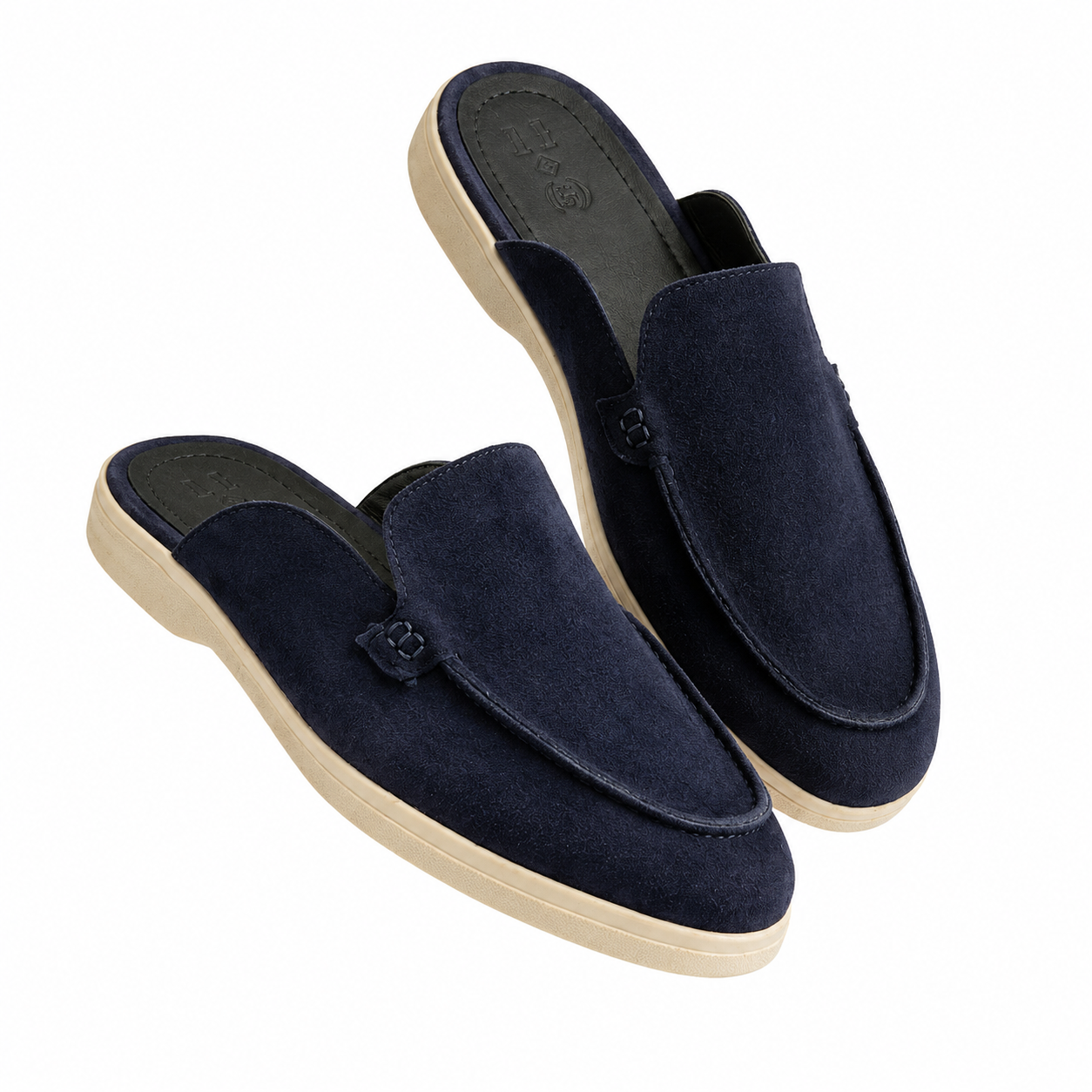 S1 SABO navy (100% Genuine Suede Leather)