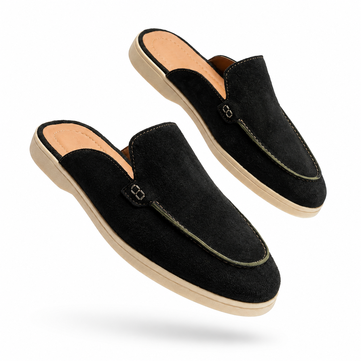 S1 SABO black (100% Genuine Suede Leather)