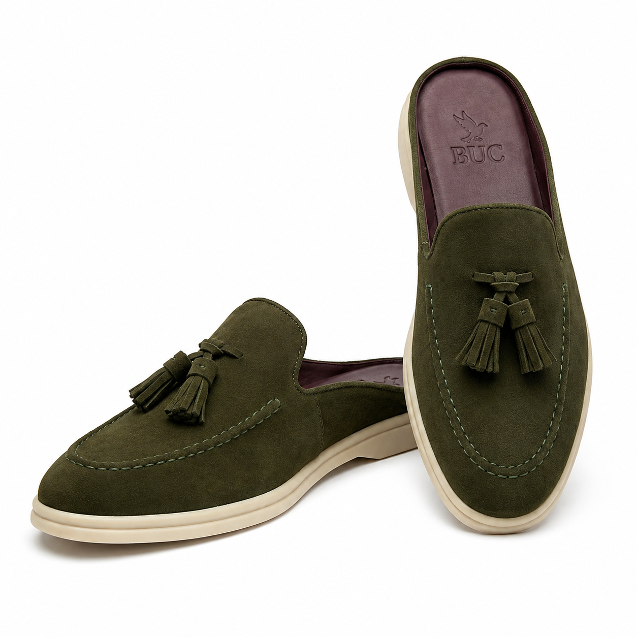 S7 SABO olive (100% Genuine Suede Leather)