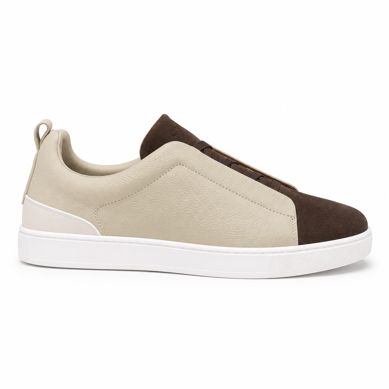 Zegna calf leather and smooth suede brown Biege(mirror to original)