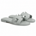 Hermes slipper oran grey textured(AAA+ Quality)