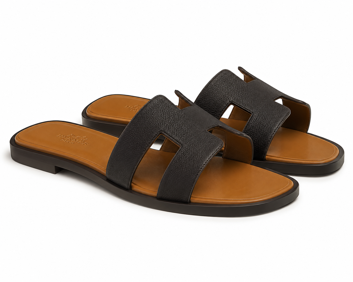 Hermes slipper black (AAA+ Quality)