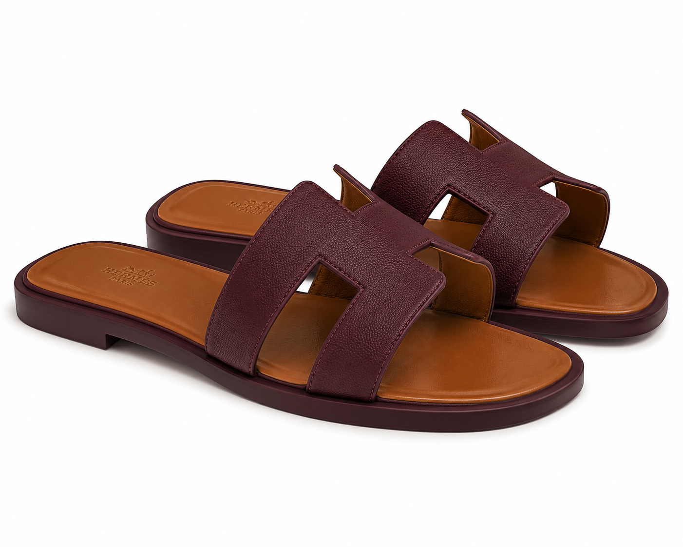 Hermes slipper burgundy (AAA+ Quality)