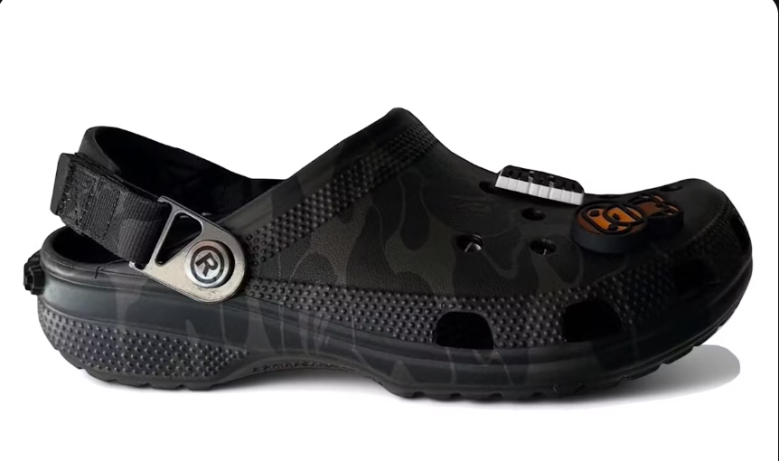 bape x crocs black 46