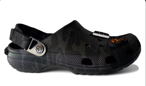 bape x crocs black