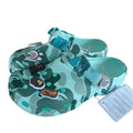 bape x crocs green